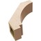 Ekena Millwork 5-inch W x 14-inch D x 14-inch H Imperial Rough Cedar Woodgrain TimberThane Knee Brace, Primed BRCUR05X14X14IMPRCPR - alternate 3